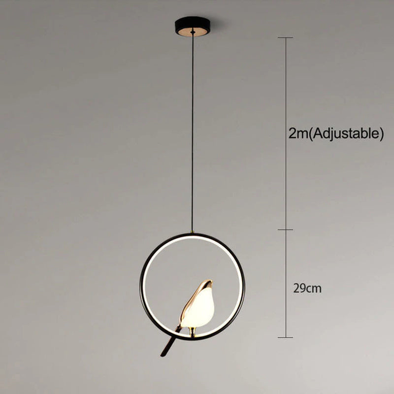 Nordic Creative Magpie Pendant Lights Light Luxury Postmodern Personality Hanging Lamp Study Bedroom Bedside Led Chandelier