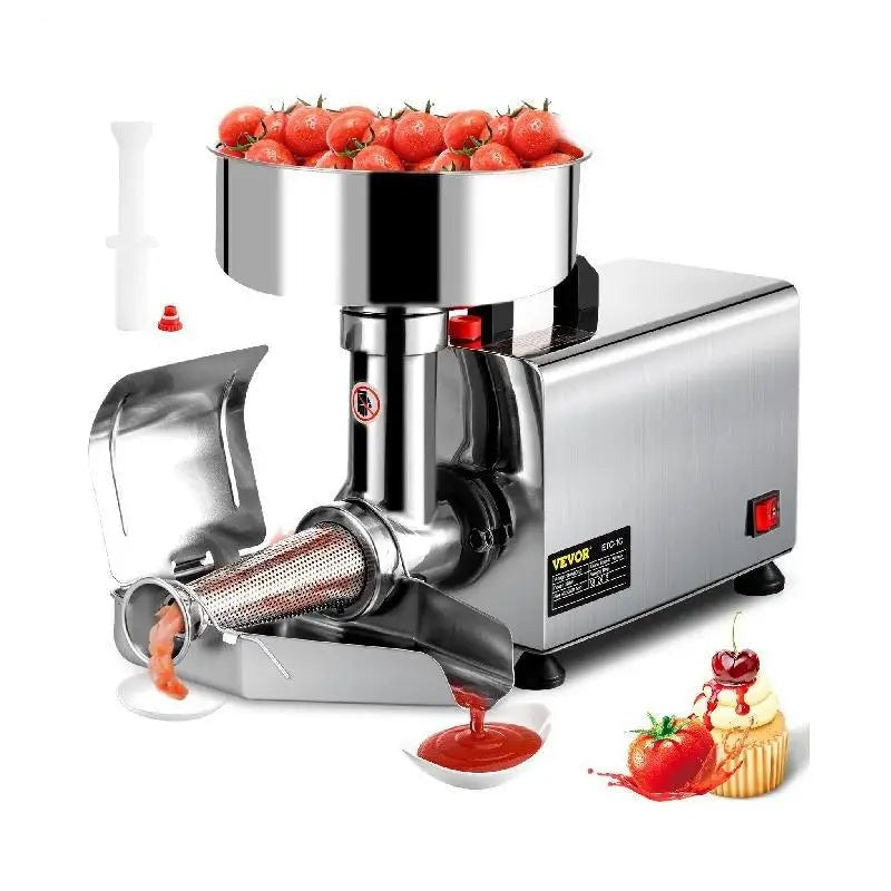 Electric Fruit Press Strainer Machine 90-160Kg/H Commercial Food Strainer Sauce Maker Stainless Steel Tomato Milling Tool